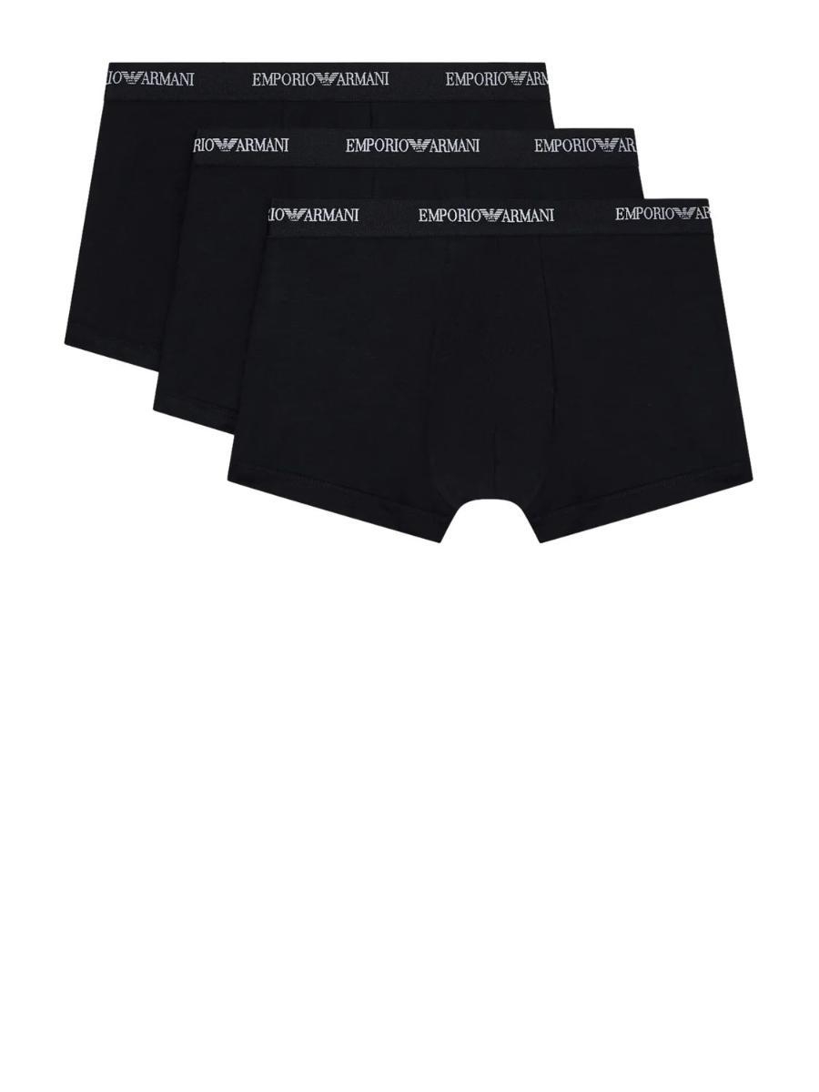 Emporio Armani Pack of 3 Men's Boxer Shorts Trunks-Nero