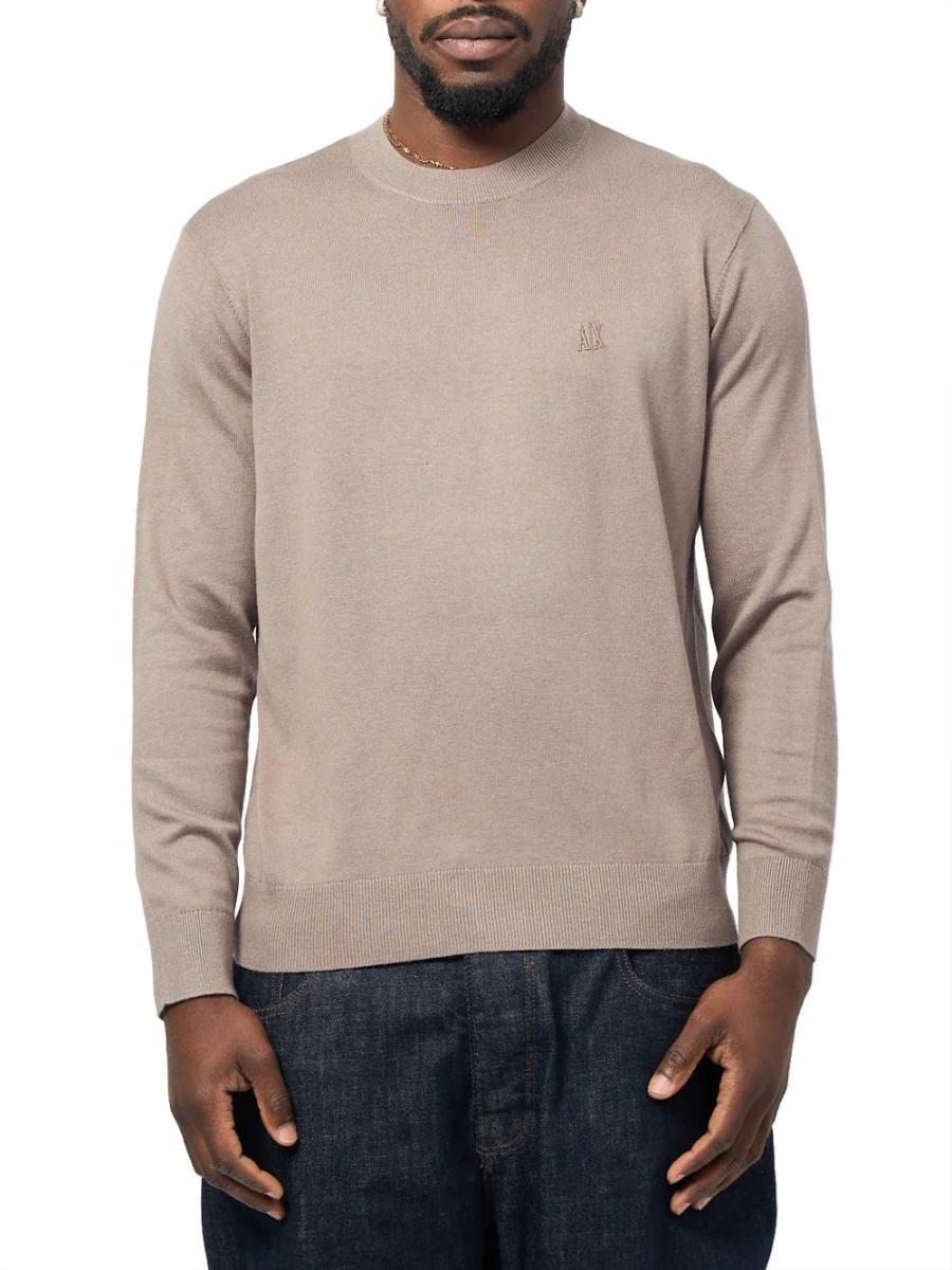 Armani Exchange Cotton Knit Long Sleeve Pullover Pullover Uomo