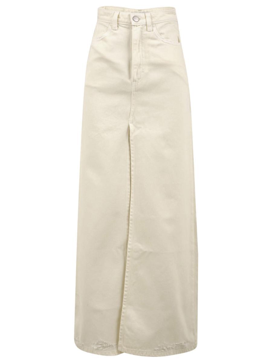 Gonna ICON DENIM LOS ANGELES Donna LARA ID8050 WHC Bianco-Bianco