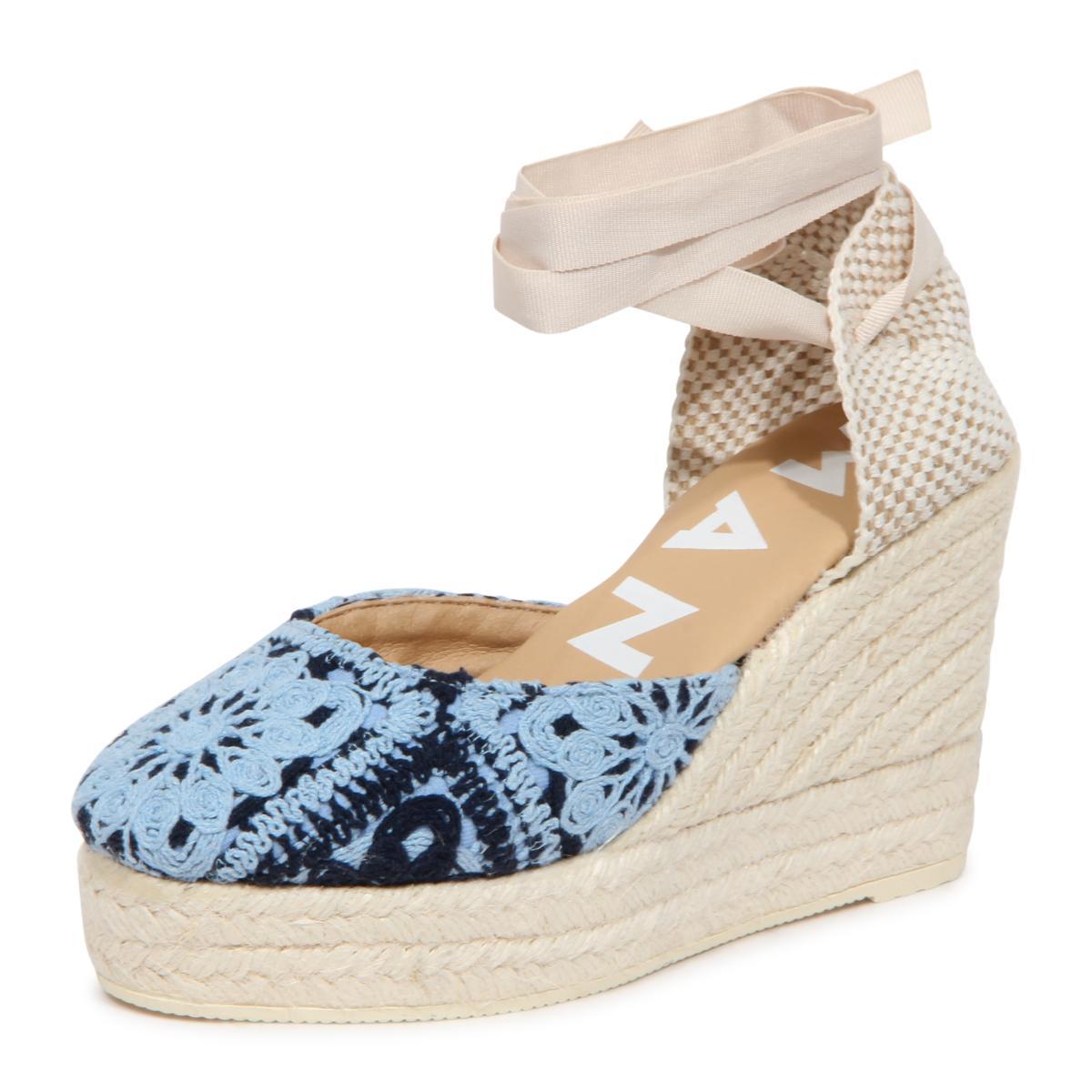 I5779 ESPADRILLAS ZEPPA DONNA MANEBI CROCHET WOMAN SANDAL-Blu