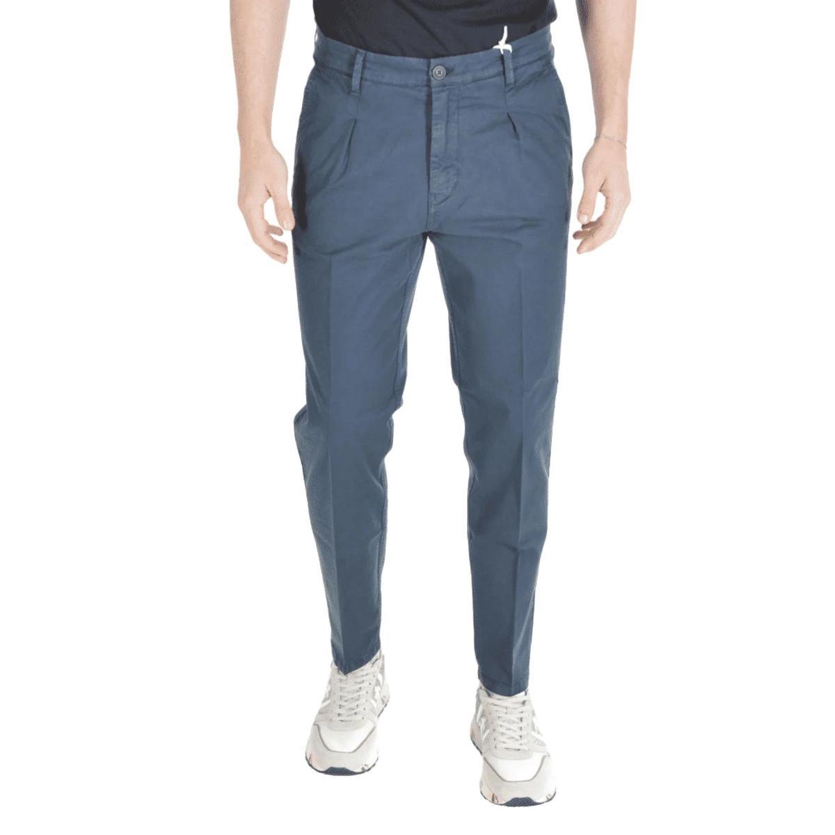 ROY ROGER'S Pantalone  Gabardine Elasticizzato in Grigio-Grigio