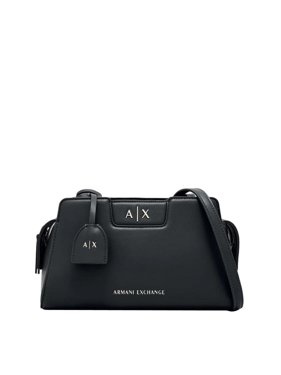 Armani Exchange Armani Exchange AmElie - Borsa a tracolla da donna, taglia M, confezione da 1-Nero