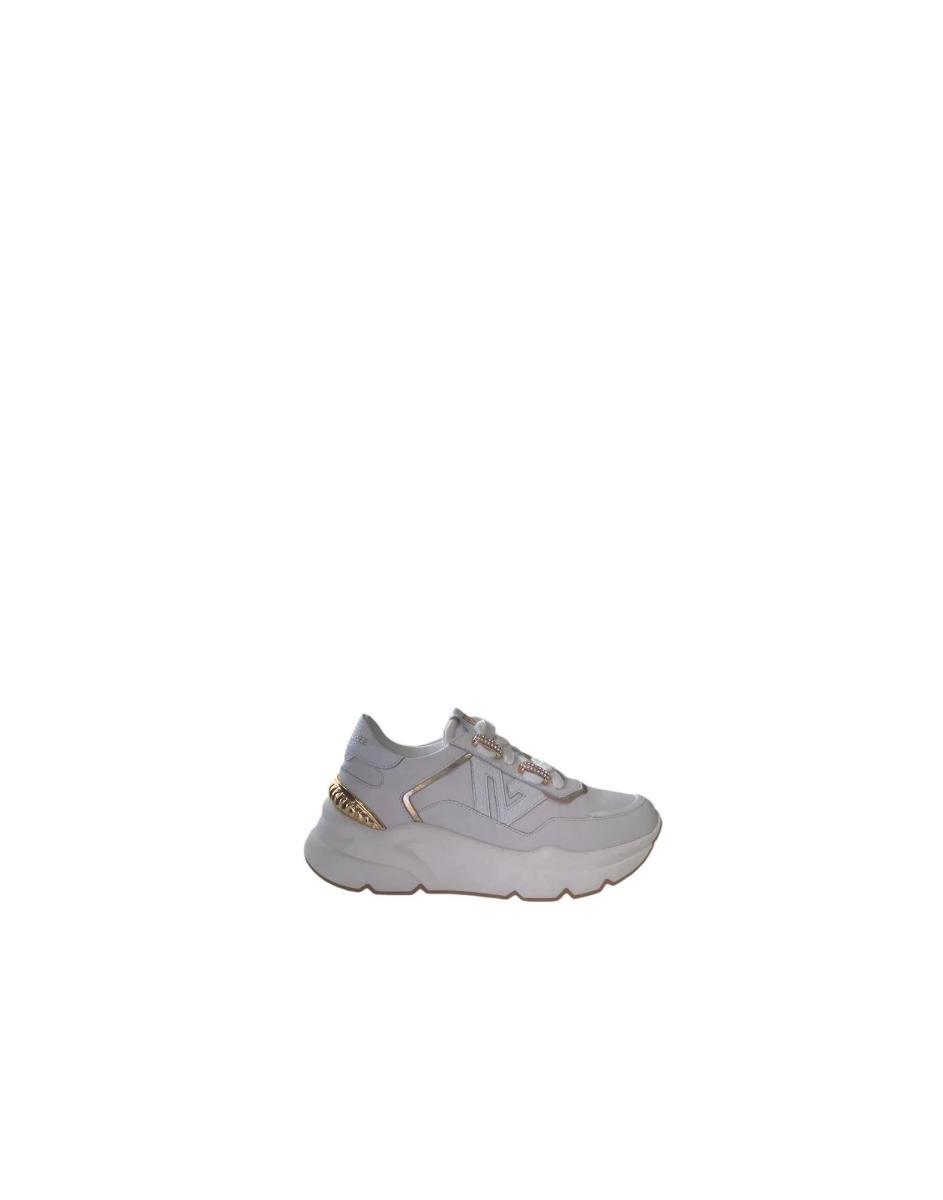 Emanuelle Vee Sneaker In Leather White