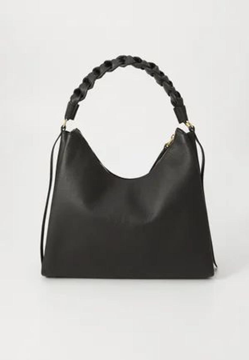 Coccinelle - BOHEME GRANA DOUBLE - Borsa a mano - noir/cognac