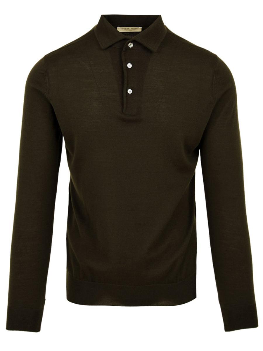 Polo Royal Merino FILIPPO DE LAURENTIIS Uomo - Verde