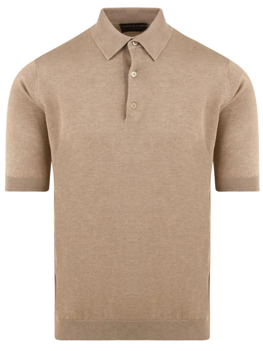 Polo seta FILIPPO DE LAURENTIIS Uomo - Beige-Beige