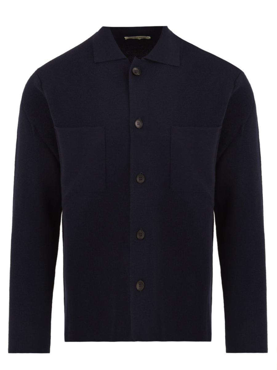 Cardigan Field Jacket FILIPPO DE LAURENTIIS Uomo - Blue-Blu