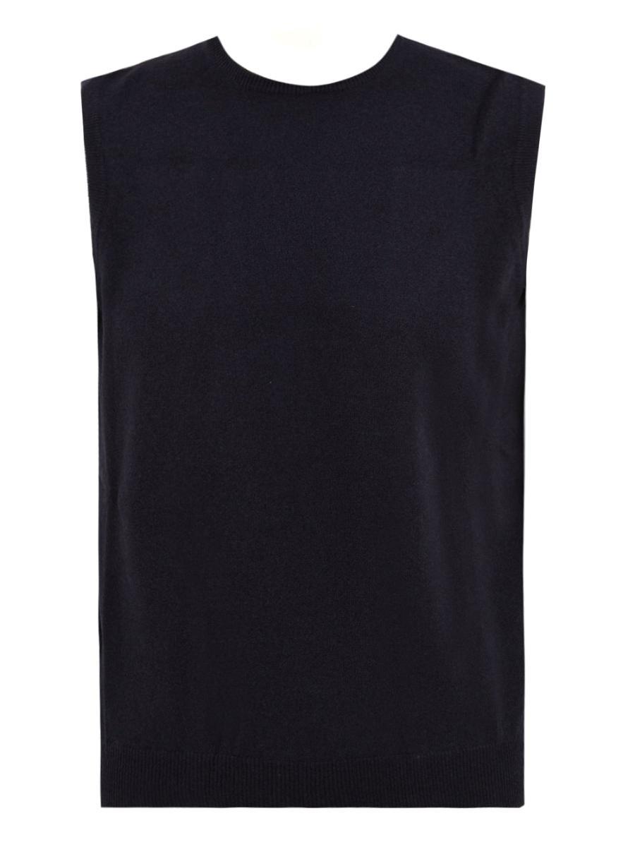 Maglione giromanica Lana Cashmere FILIPPO DE LAURENTIIS Uomo - Blue-Blu