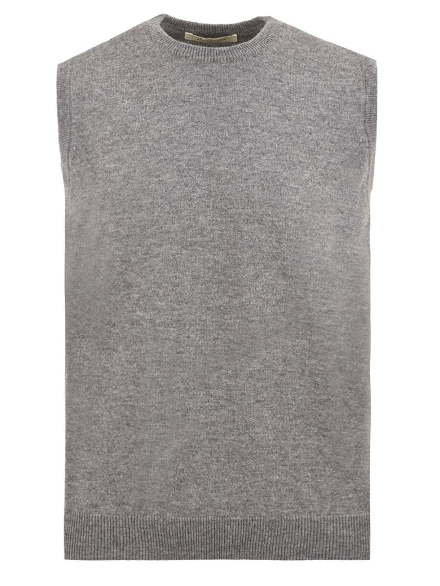 Maglione giromanica Lana Cashmere FILIPPO DE LAURENTIIS Uomo - Grigio