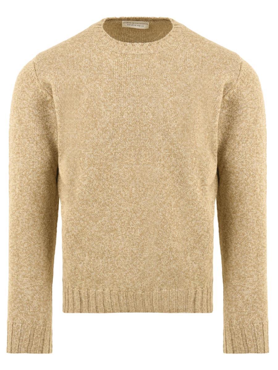 Maglione girocollo Merino extrafine FILIPPO DE LAURENTIIS Uomo - Beige-Beige
