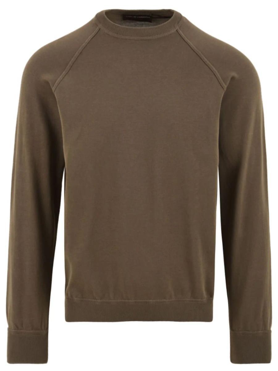 Maglia girocollo raglan FILIPPO DE LAURENTIIS Uomo - Verde-Verde