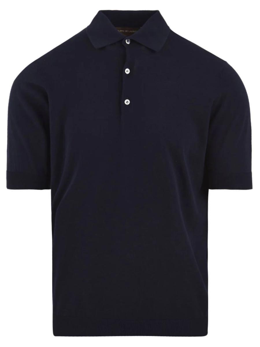 Polo cotone FILIPPO DE LAURENTIIS Uomo - Blue