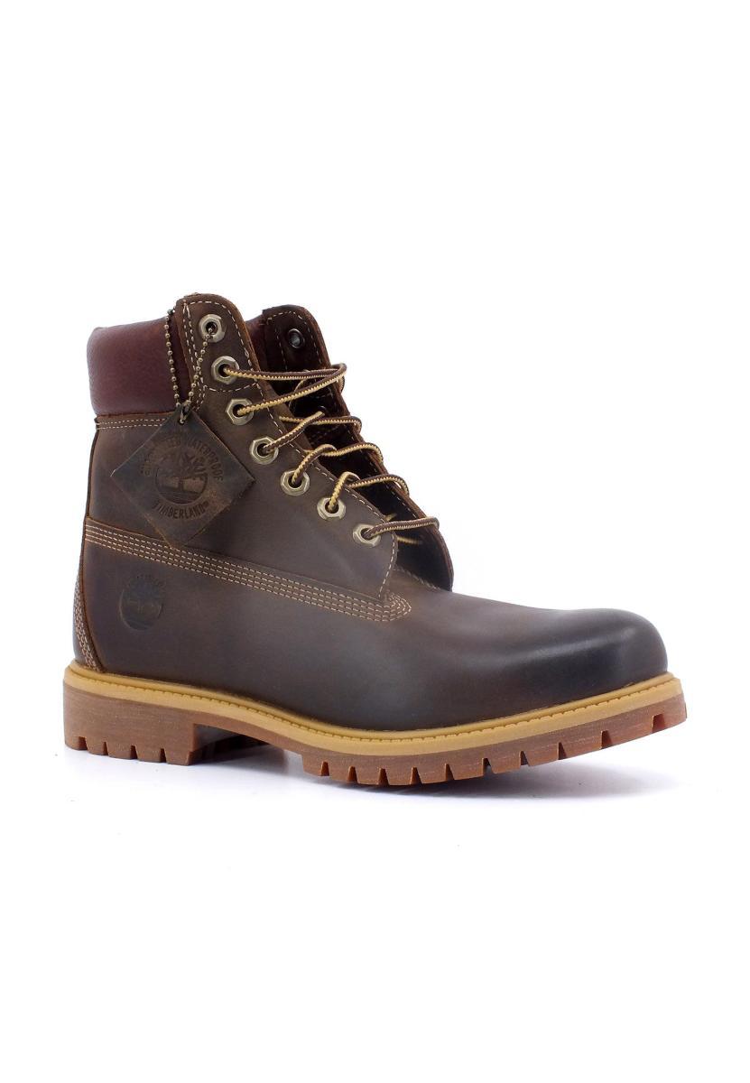 TIMBERLAND Premium Waterproof Stivaletto Uomo Brown Full Grain TB027097214-Marrone