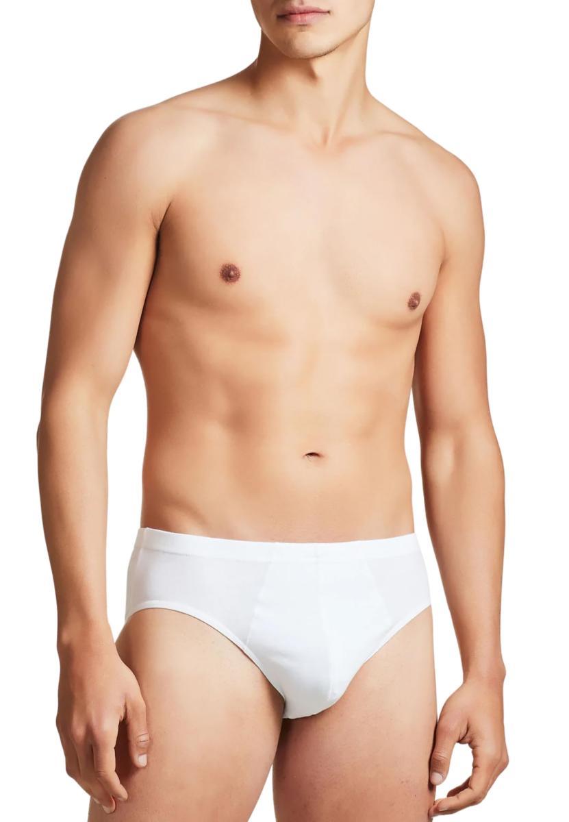 RAGNO 2 Slip Uomo Puro Cotone-Bianco