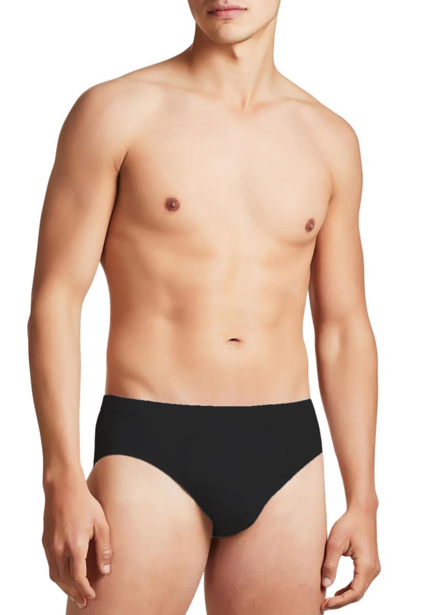 RAGNO 2 Slip Uomo Puro Cotone-Nero