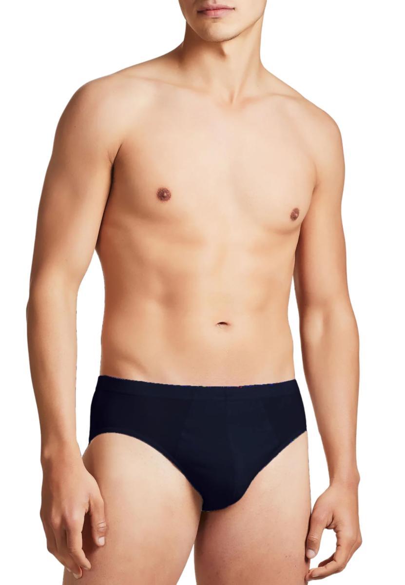 RAGNO 2 Slip Uomo Puro Cotone-Blu