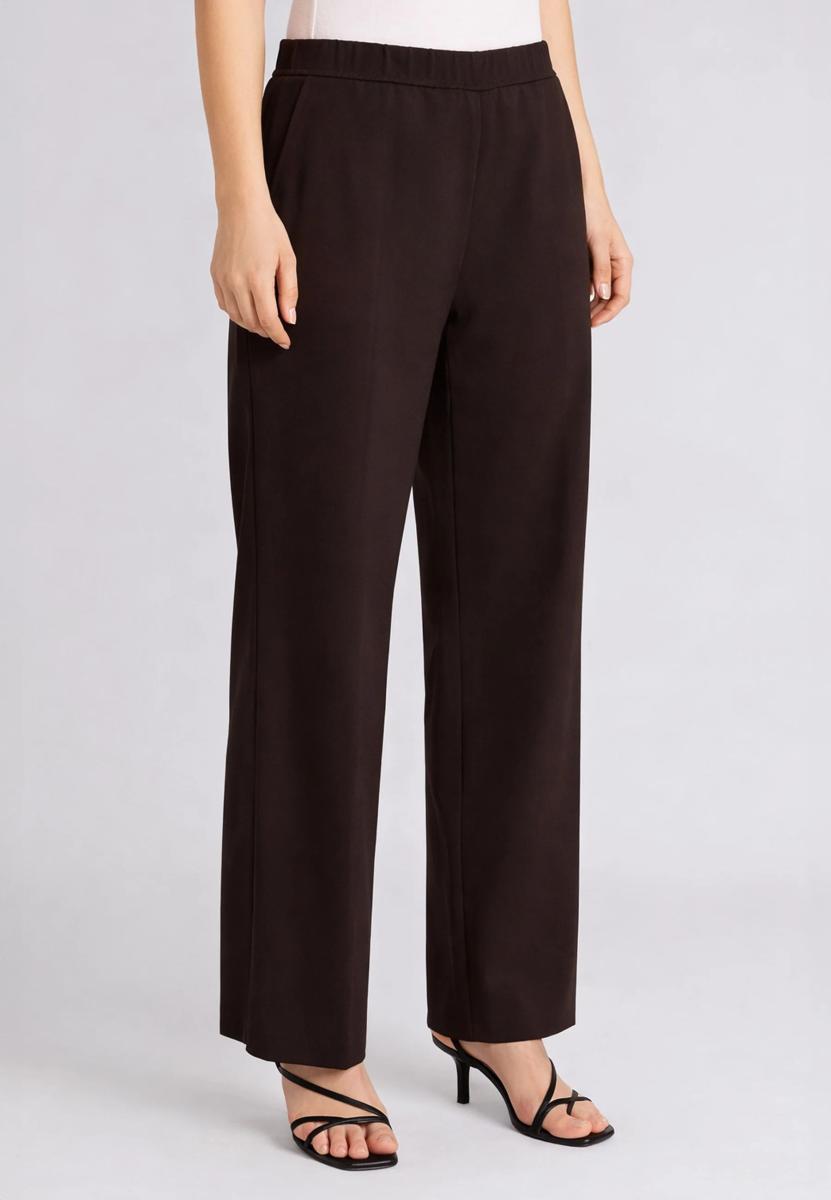 Luisa Viola Pantalone Donna Curvy in Viscosa Art. P010F0-0487-Marrone