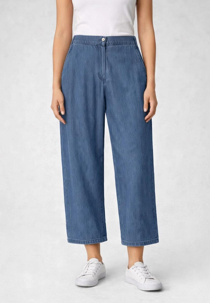 Luisa Viola Pantalone Donna Curvy in Lyocell Art. P070F0-28CJ-Jeans