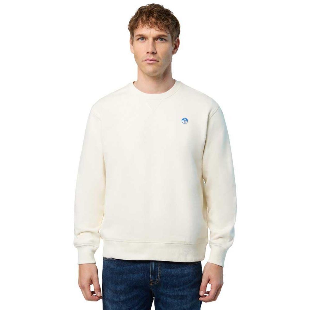 NORTH SAILS Felpa con Patch-Bianco