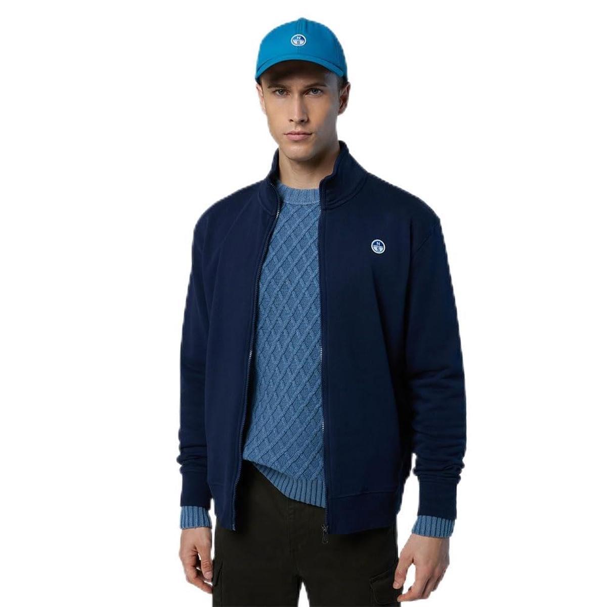 NORTH SAILS Felpa con Patch Logo e Zip