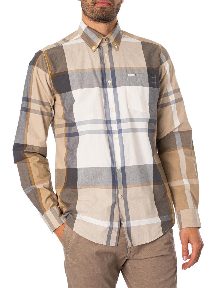 Barbour Uomo Camicia su Misura Harris, Multicolore-Multicolore