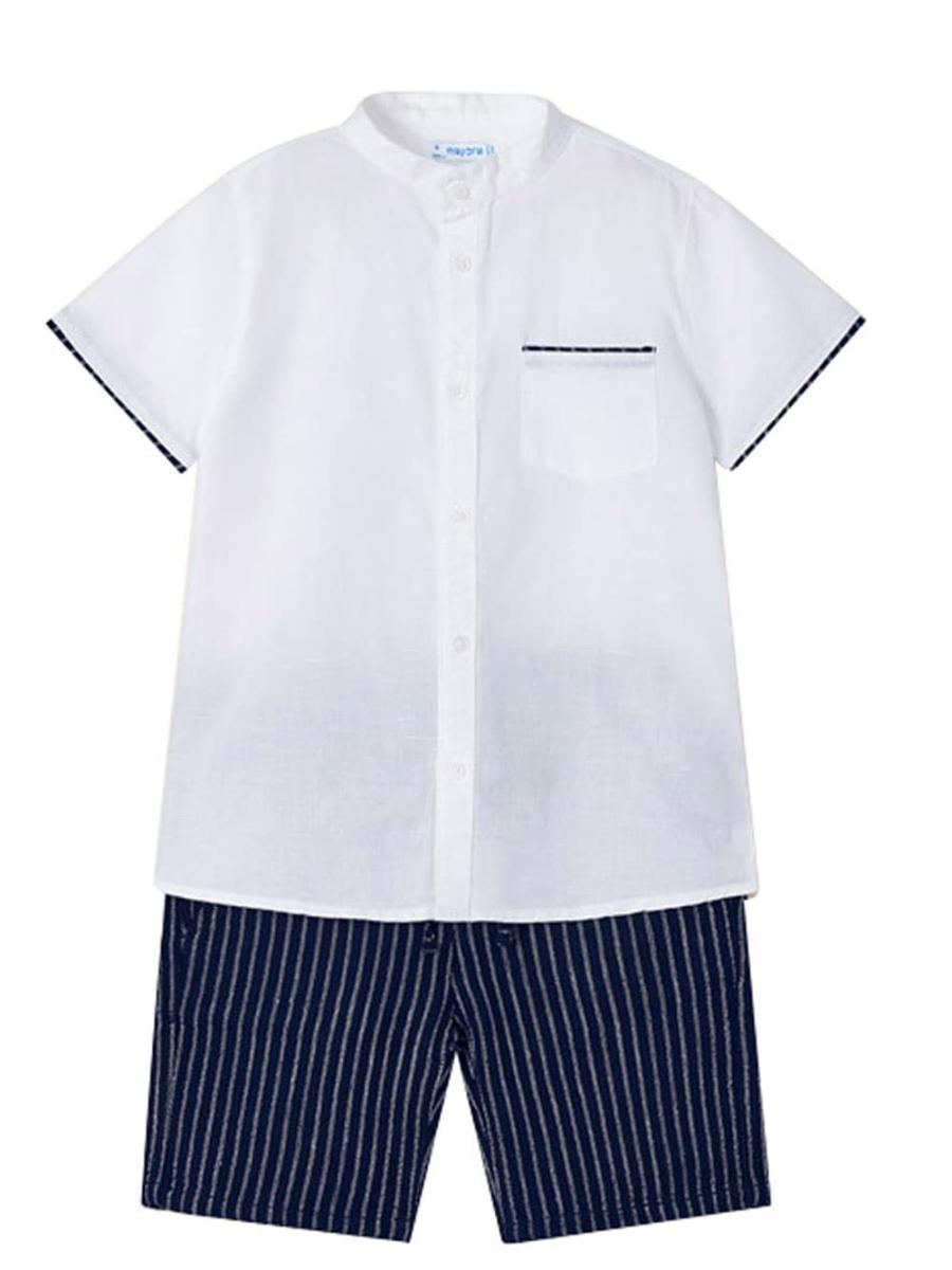 Mayoral Completo camicia e shorts Bambino