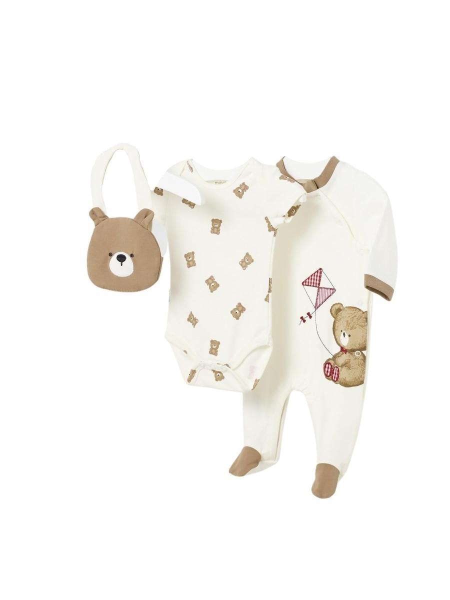 Mayoral Set tutina regalo per Bimbo Ecrù