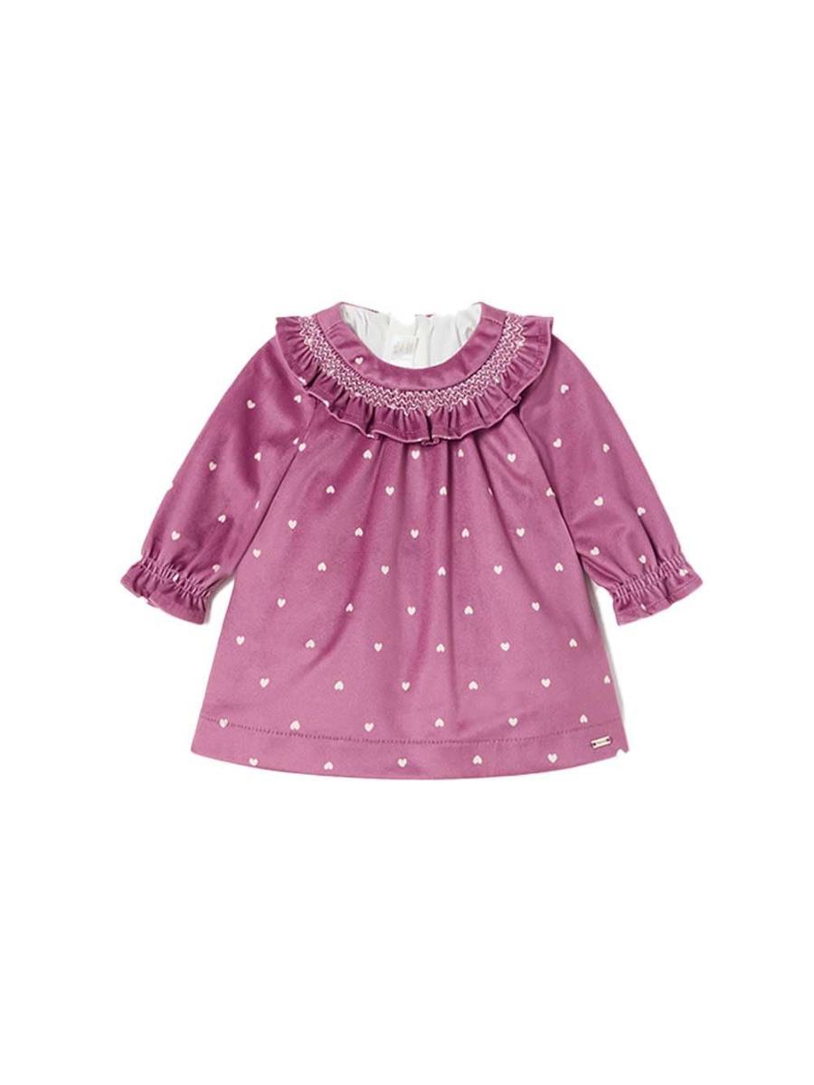 Mayoral Vestito velluto neonata da Bambina