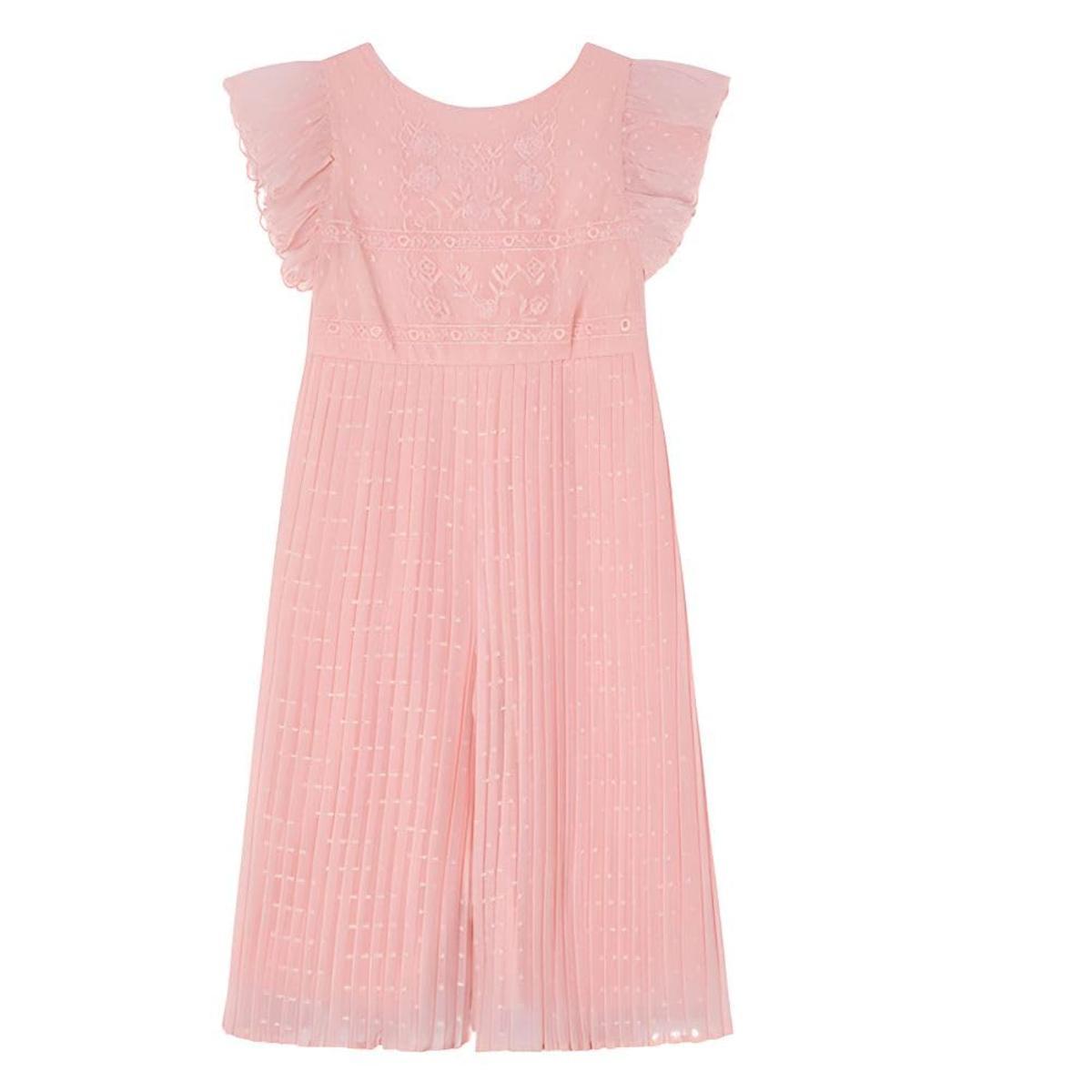 Mayoral Tutina Chiffon Plumetis per Bambine e Ragazze Nudo