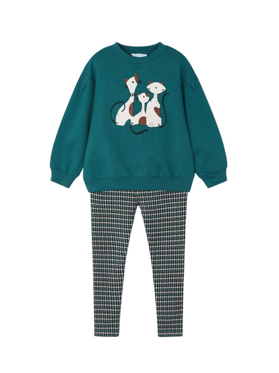 Mayoral Comp.Leggings Stampato per Bambine e Ragazze Bottiglia