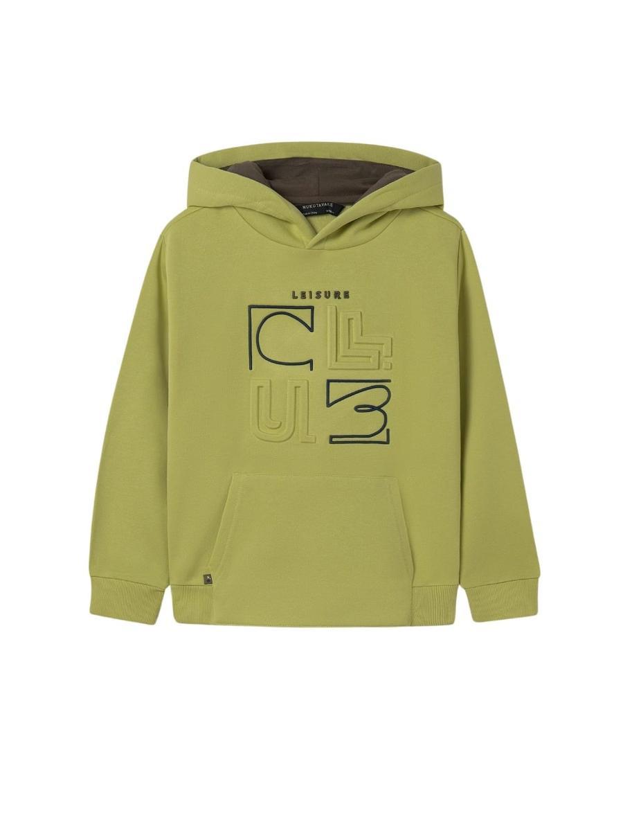 Mayoral Pullover embosse Cappuccio per Bambini e Ragazzi Lime