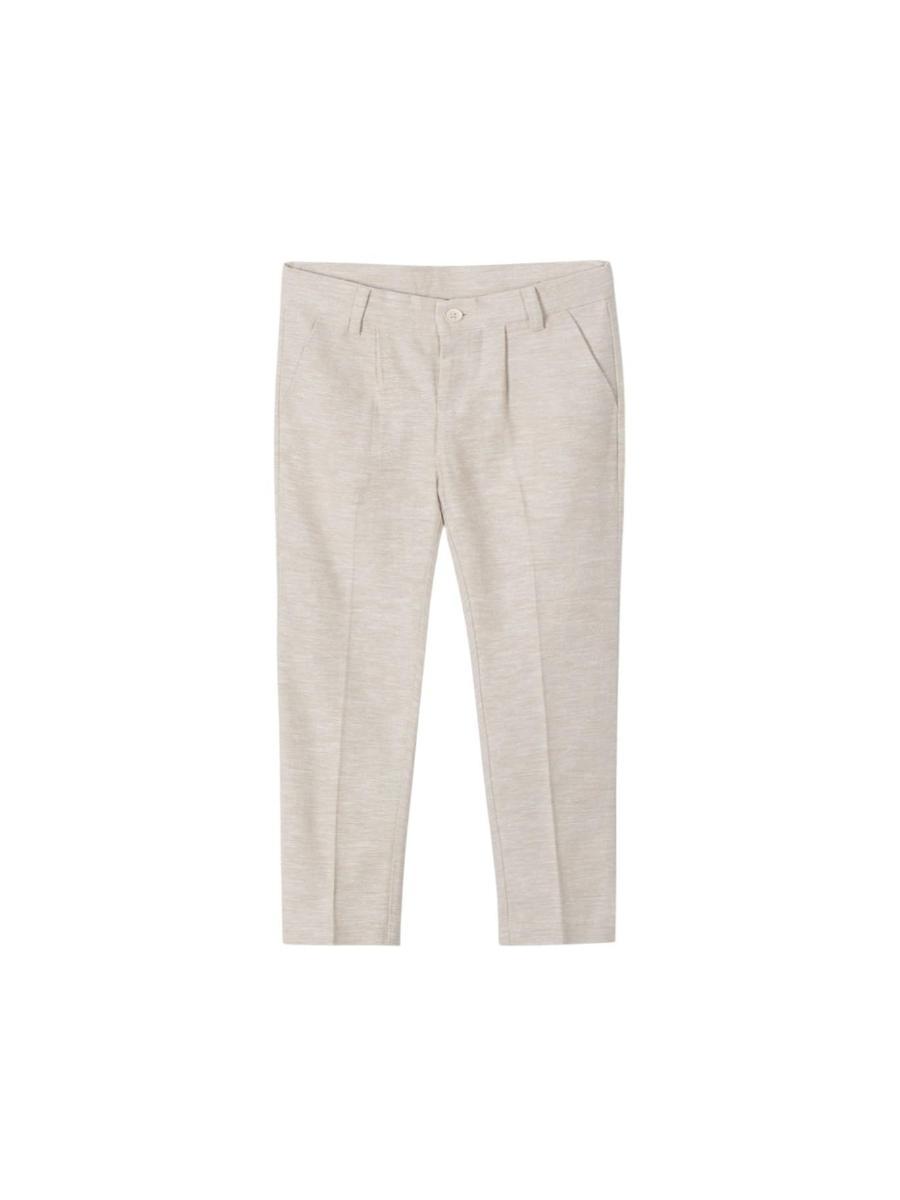Mayoral Pantalone Lino Elegante per Bambini e Ragazzi Panna 25-03563-052-Beige