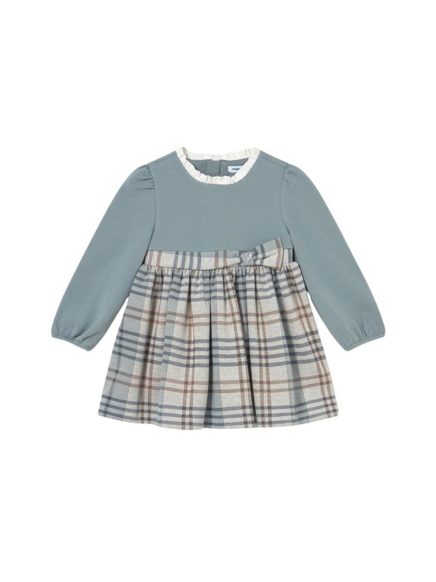 Mayoral Vestito Quadri Coordinato per Bimba Blue Bell 15-02903-068