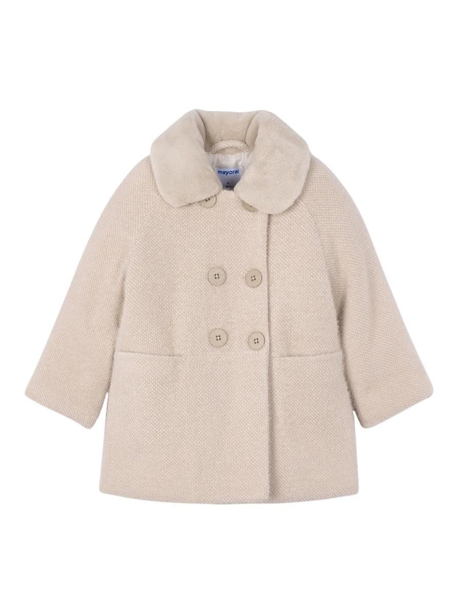 Mayoral Cappotto Pelo per Bambine e Ragazze Sabbia mez 15-04438-043