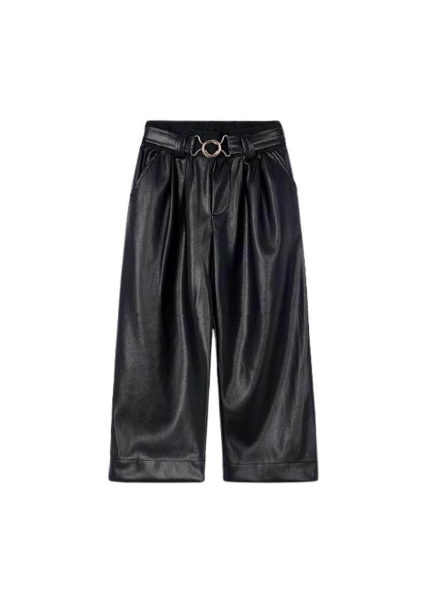 Mayoral Pantalone Lungo Wide Leg per Bambine e Ragazze Nero 15-04574-070