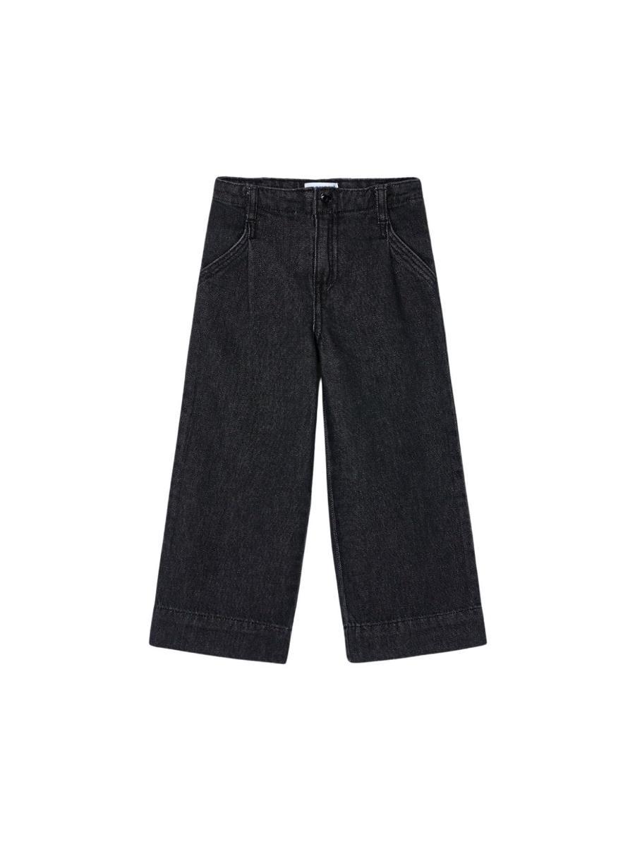 Mayoral Pantalone Denim Wide Leg per Bambine e Ragazze Nero 15-04578-084-Nero