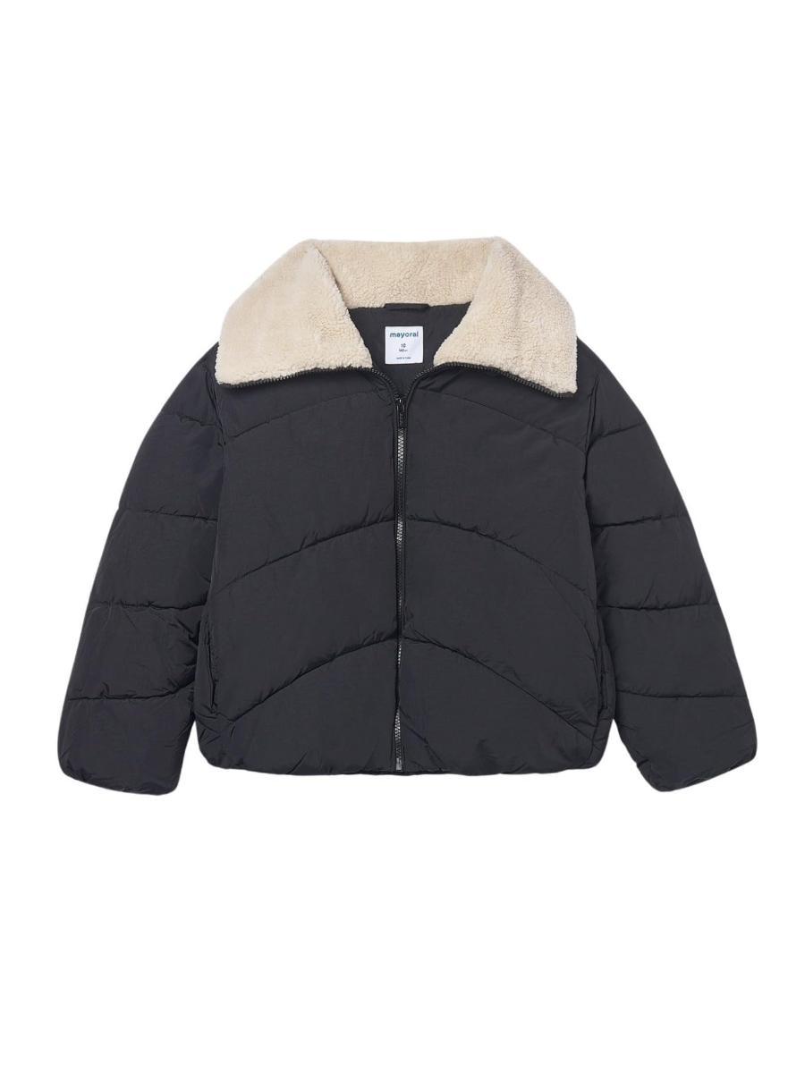 Mayoral Giaccone collo teddy per Bambine e ragazze Nero 15-07437-067