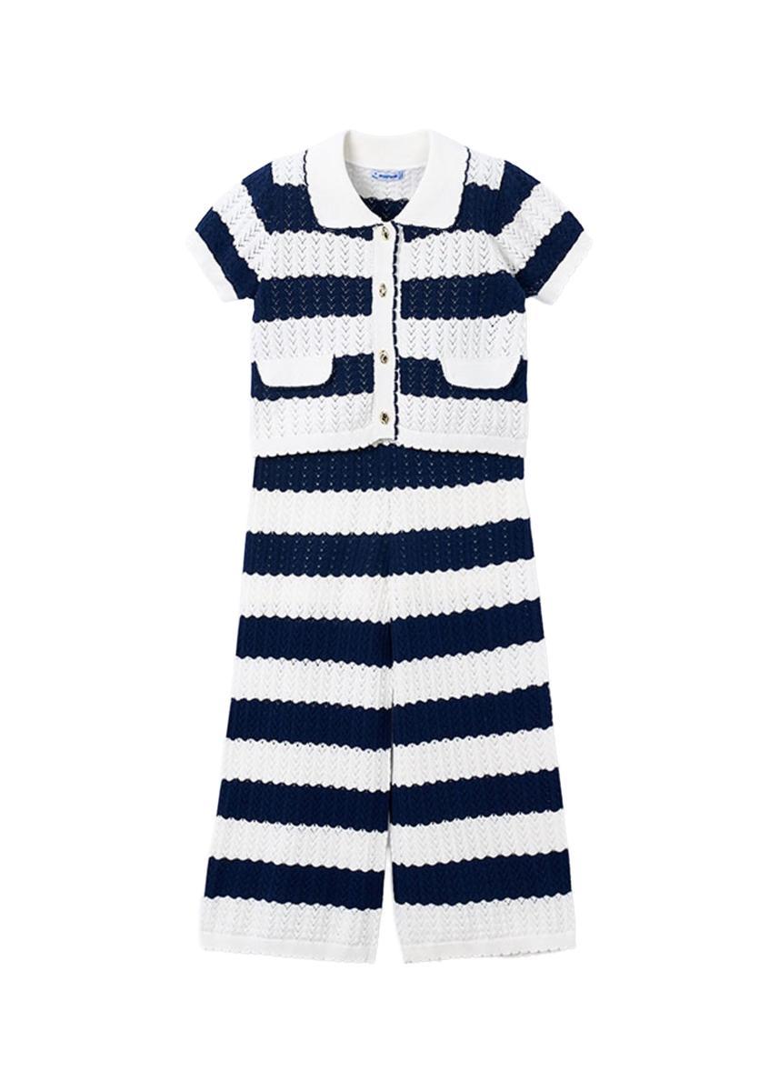 Mayoral Comp. Pant. Lungo per Bambine e Ragazze Porcellana-Blu