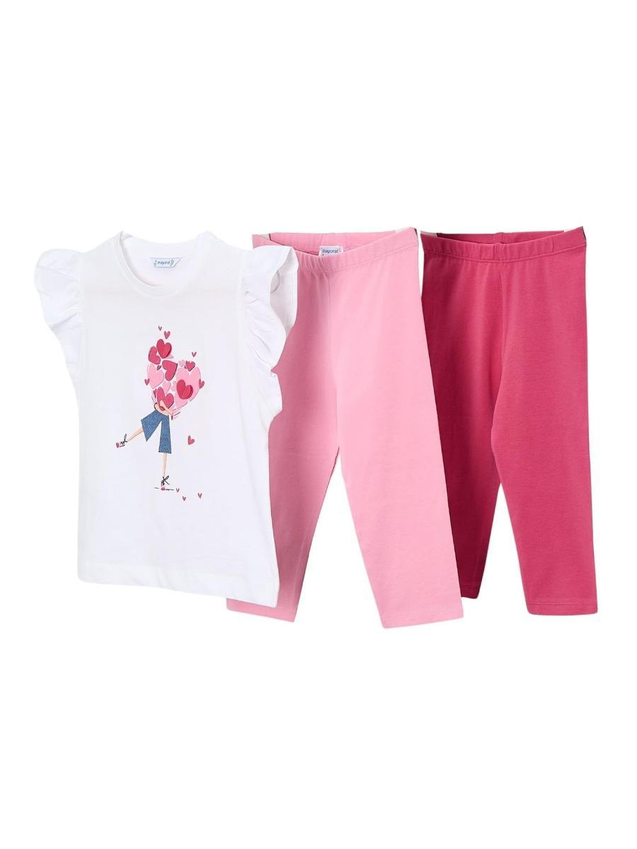 Mayoral Compl.Leggings 2 Pantaloni per Bambine e Ragazze Petalo