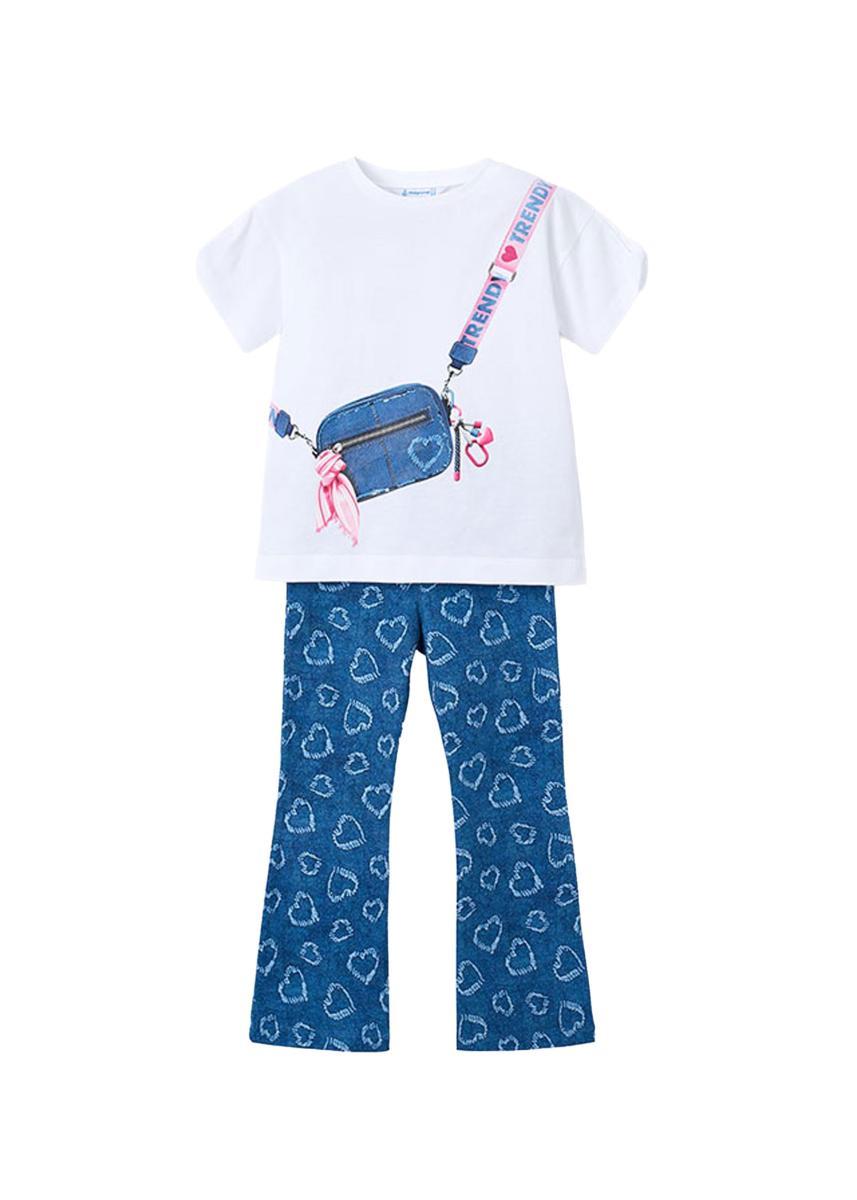 Mayoral Compl. Leggings Flare per Bambine e Ragazze Cuore