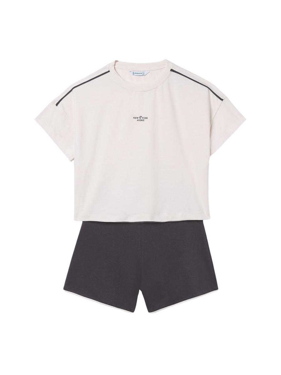 Mayoral Compl. Short Viscosa per Bambine e Ragazze Antracite