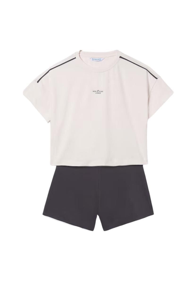Mayoral Compl. Short Viscosa per Bambine e Ragazze Antracite-Grigio