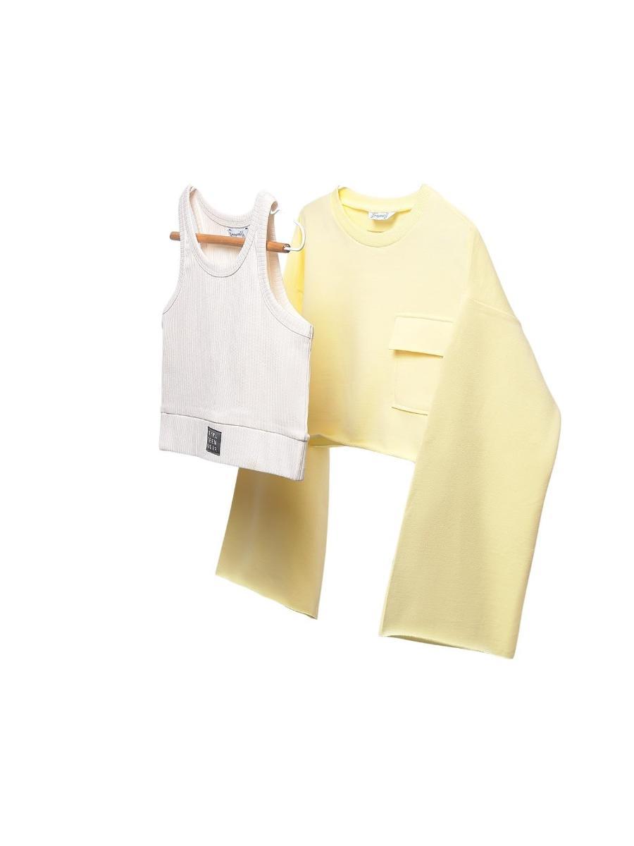 Mayoral Felpa 2 Pezzi per Bambine e Ragazze Vaniglia