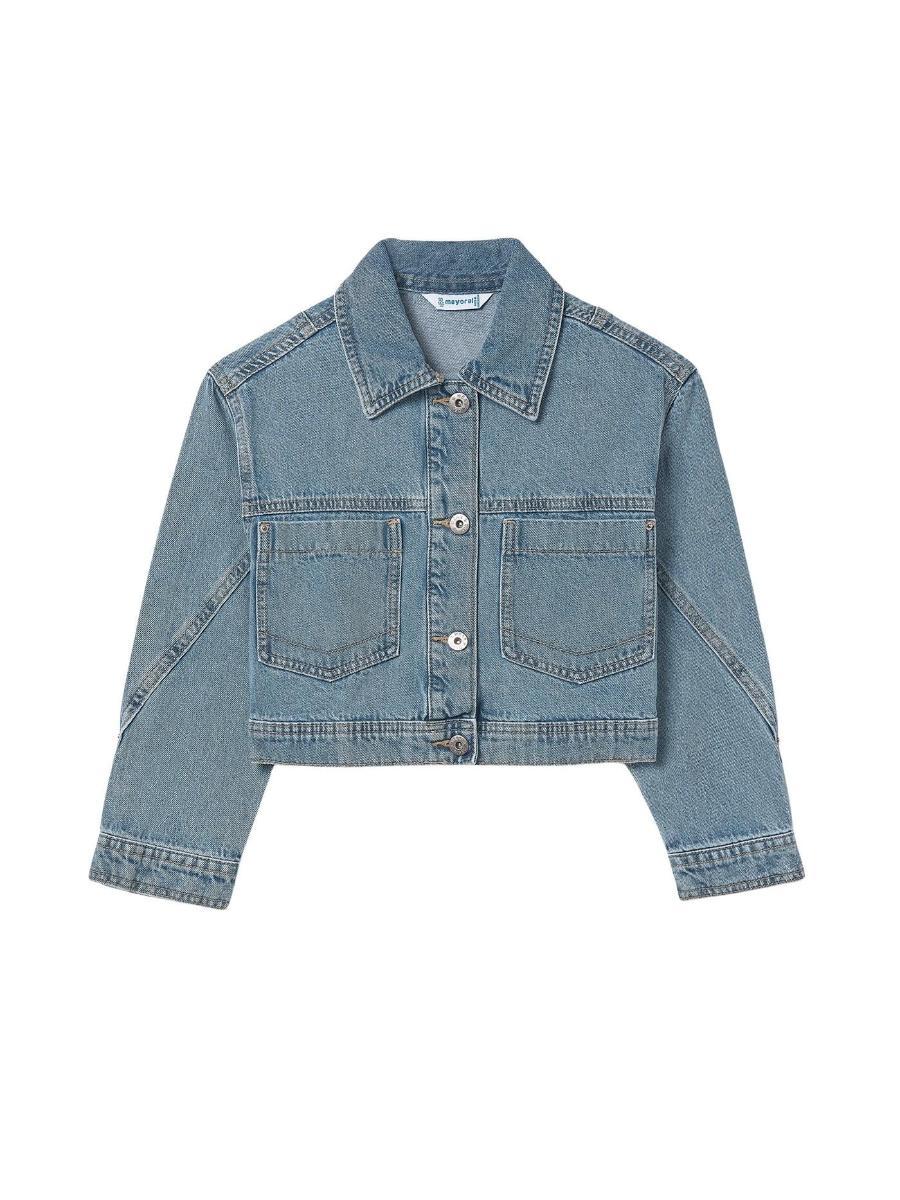 Mayoral Giubbotto jeans per Bambine e ragazze mezzo