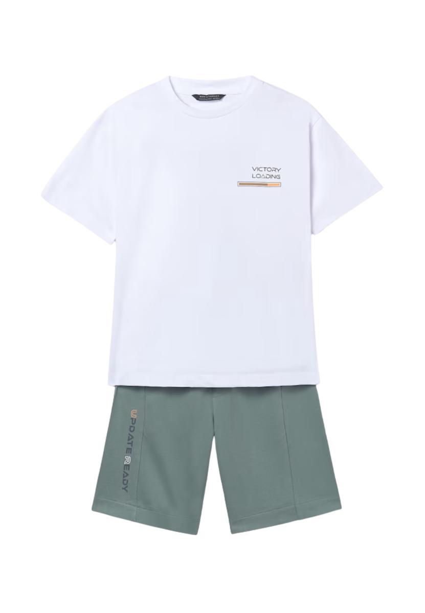 Mayoral «Nukutavake» Compl. Print Back per Bambini e Ragazzi Marino-Verde