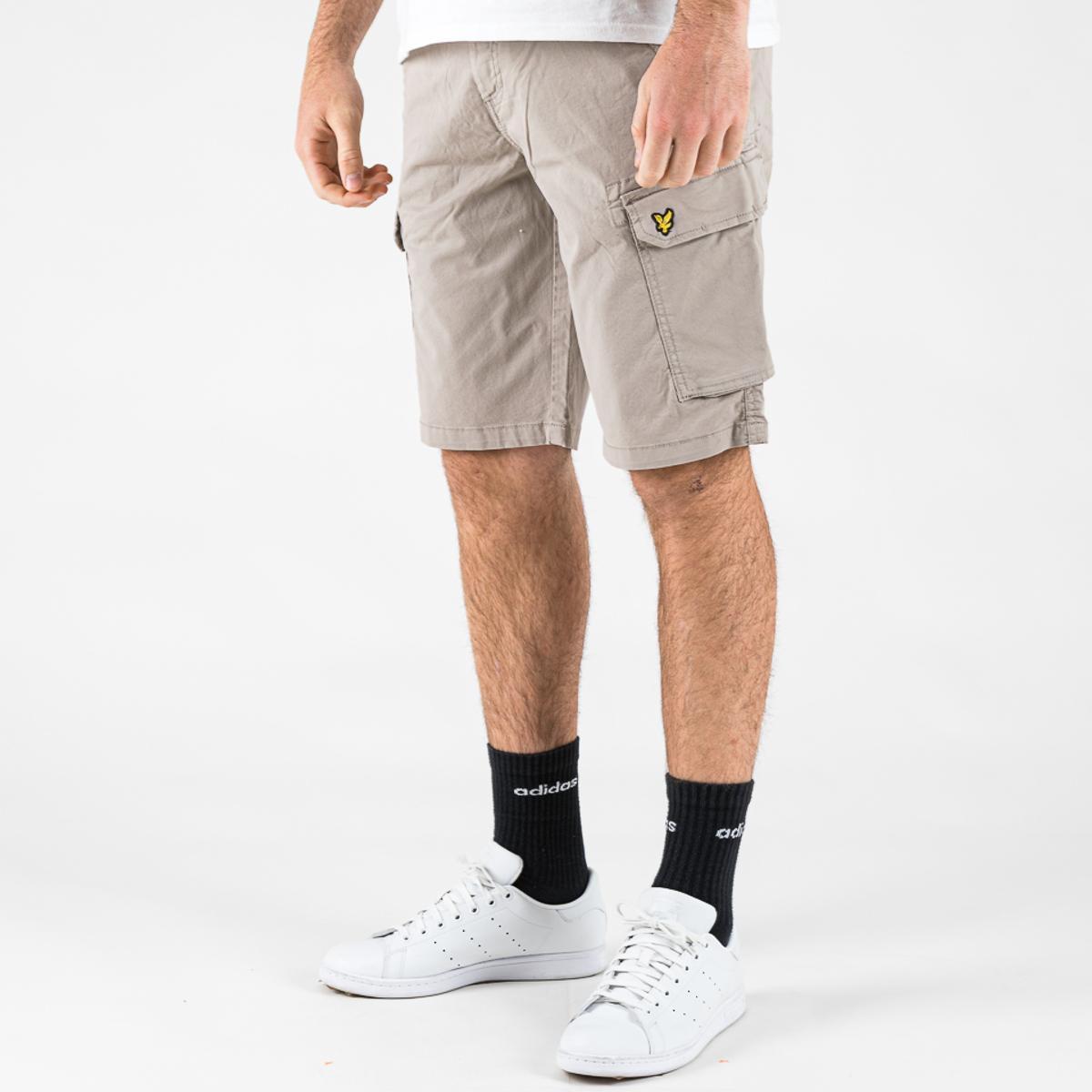 Pantaloni Lyle & Scott Wembley Cargo Short chalk-Chalk