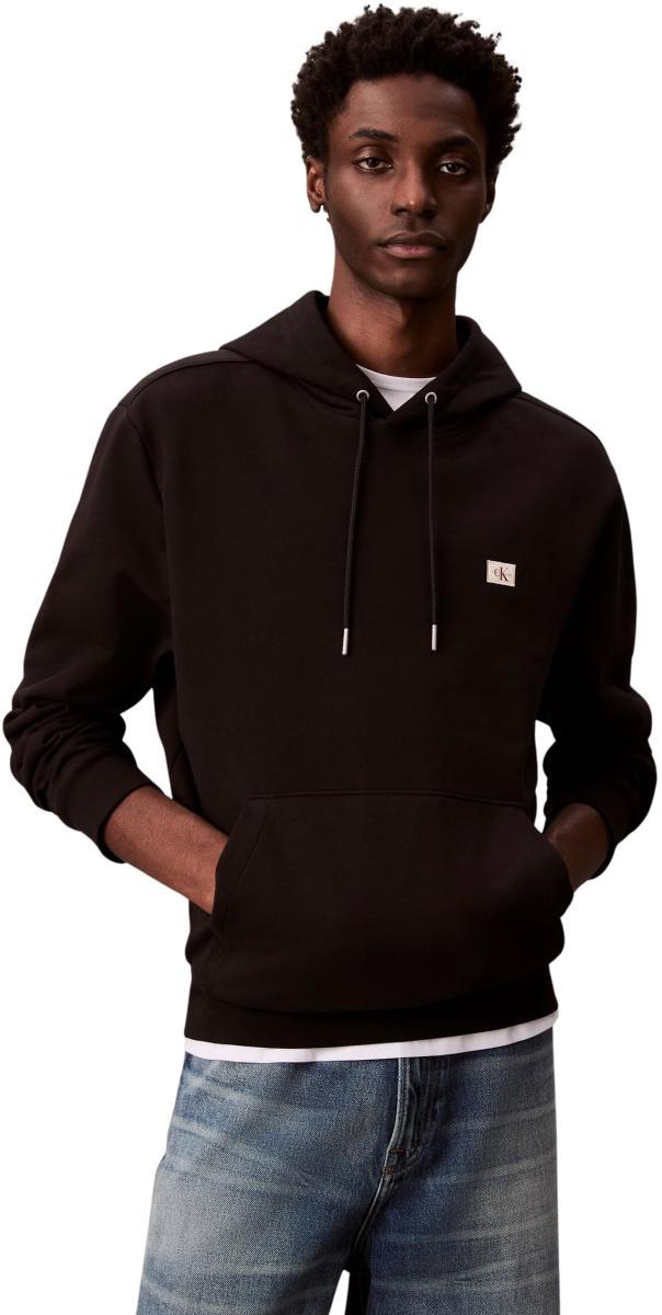 Calvin Klein 400gsm Terry Badge Hoodie Lv04rc274g Felpa Uomo (Pacco da 1)