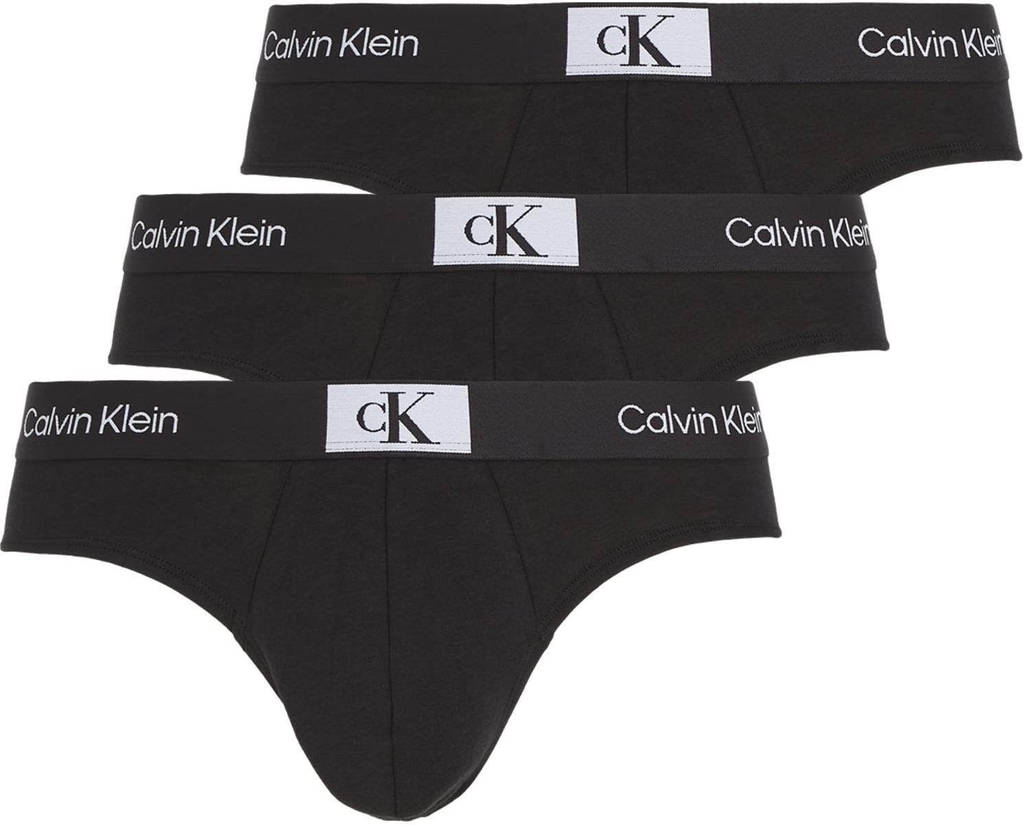 Calvin Klein Slip Uomo Confezione da 3 Cotone Elasticizzato-Nero