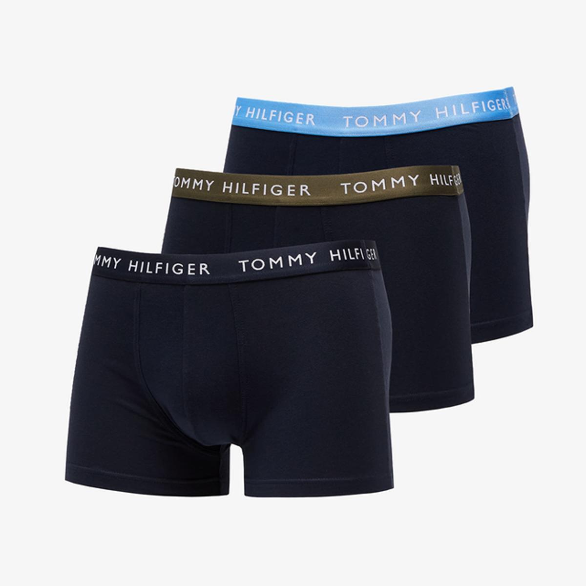 Tommy Hilfiger Uomo Pantaloncini Boxer Confezione da 3 con Fascia con Logo-Multicolore