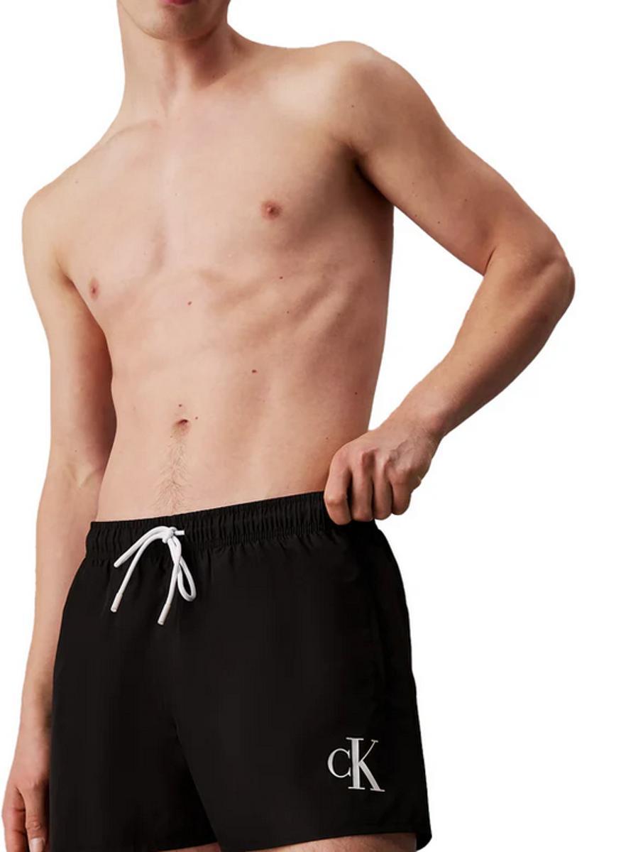 CALVIN KLEIN Calvin Klein KM0KM01101 YCD - Costume da bagno da uomo, colore: bianco-Nero
